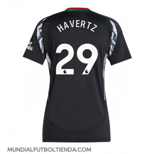 Camiseta Arsenal Kai Havertz #29 Segunda Equipación Replica 2024-25 para mujer mangas cortas